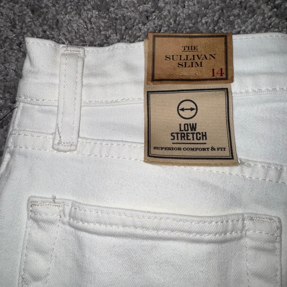 Polo Ralph Lauren Sullivan Slim Stretch 5 Pocket Jeans White Boys 14 NEW - Picture 11 of 12